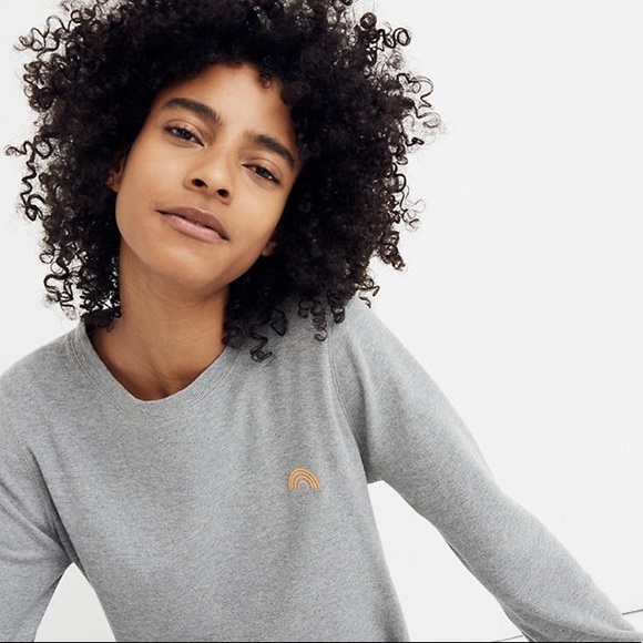 Madewell Tops - Madewell Rainbow Embroidered Honeycomb Pajama Tee